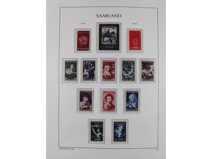 1947/59, in den Hauptnummern postfrische und winzig ungebrauchte komplette, sowie auch bis u.a. auf Urdruck- und Bl. 1-2 komp