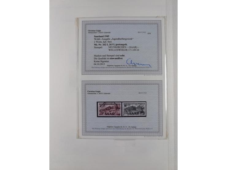 1947/59, in den Hauptnummern postfrische und winzig ungebrauchte komplette, sowie auch bis u.a. auf Urdruck- und Bl. 1-2 komp