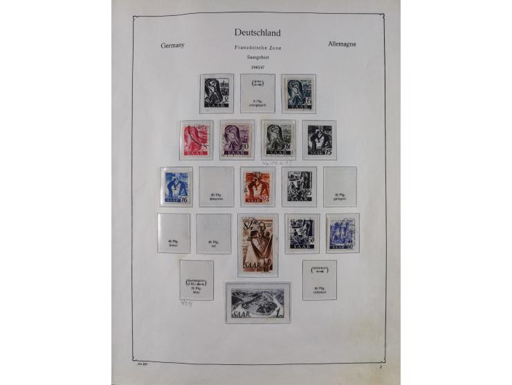 1947/59, in den Hauptnummern postfrische und winzig ungebrauchte komplette, sowie auch bis u.a. auf Urdruck- und Bl. 1-2 komp