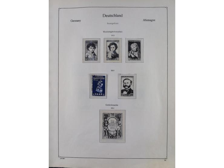 1947/59, in den Hauptnummern postfrische und winzig ungebrauchte komplette, sowie auch bis u.a. auf Urdruck- und Bl. 1-2 komp
