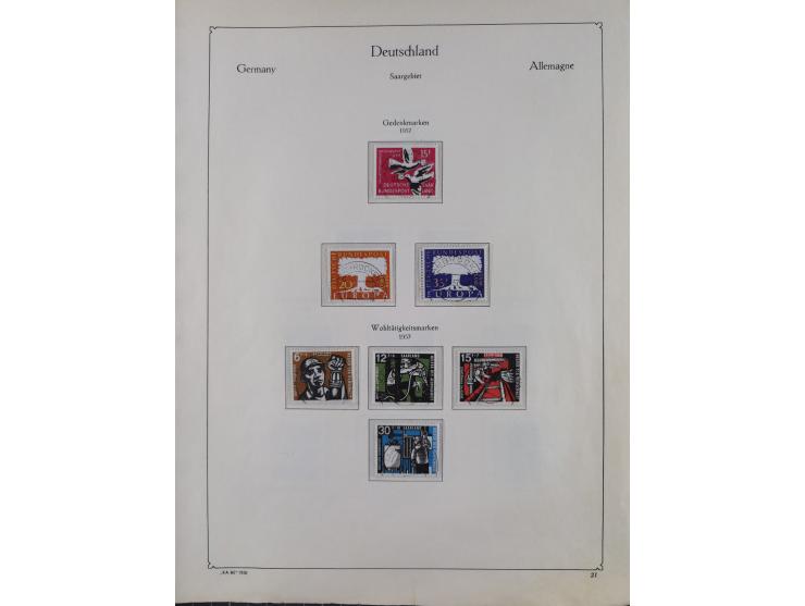 1947/59, in den Hauptnummern postfrische und winzig ungebrauchte komplette, sowie auch bis u.a. auf Urdruck- und Bl. 1-2 komp