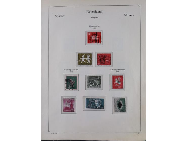 1947/59, in den Hauptnummern postfrische und winzig ungebrauchte komplette, sowie auch bis u.a. auf Urdruck- und Bl. 1-2 komp