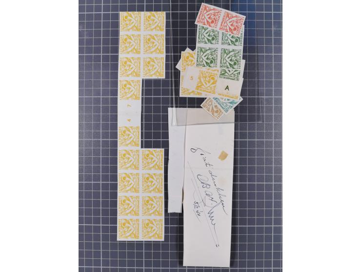 1930, air mail cent values, about 160 colour proofs of all denominations, on ungummed paper, mostly in multiples, some with f