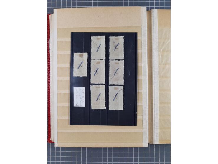 1920/57 (ca.), meist ungebrauchte Dublettenpartie, dabei u.a. bessere Werte und komplette Sätze, Mi.-Nr. 238I ungebraucht (23