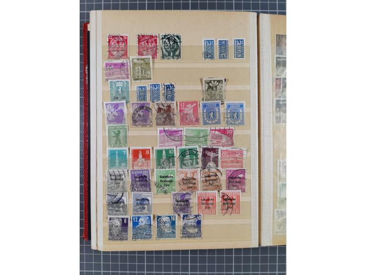 1920/57 (ca.), meist ungebrauchte Dublettenpartie, dabei u.a. bessere Werte und komplette Sätze, Mi.-Nr. 238I ungebraucht (23