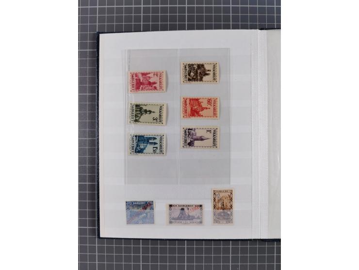 1920/57 (ca.), meist ungebrauchte Dublettenpartie, dabei u.a. bessere Werte und komplette Sätze, Mi.-Nr. 238I ungebraucht (23