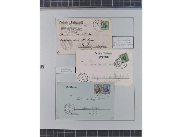 BASEL BADISCHER BAHNHOF: 1852/1970 (ca.), meist ausstellungsmäßig aufgezogene Sammlung auf über 50 Blättern, dabei frühe Reis