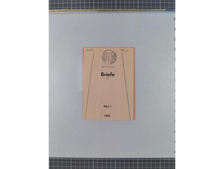 BASEL BADISCHER BAHNHOF: 1852/1970 (ca.), meist ausstellungsmäßig aufgezogene Sammlung auf über 50 Blättern, dabei frühe Reis