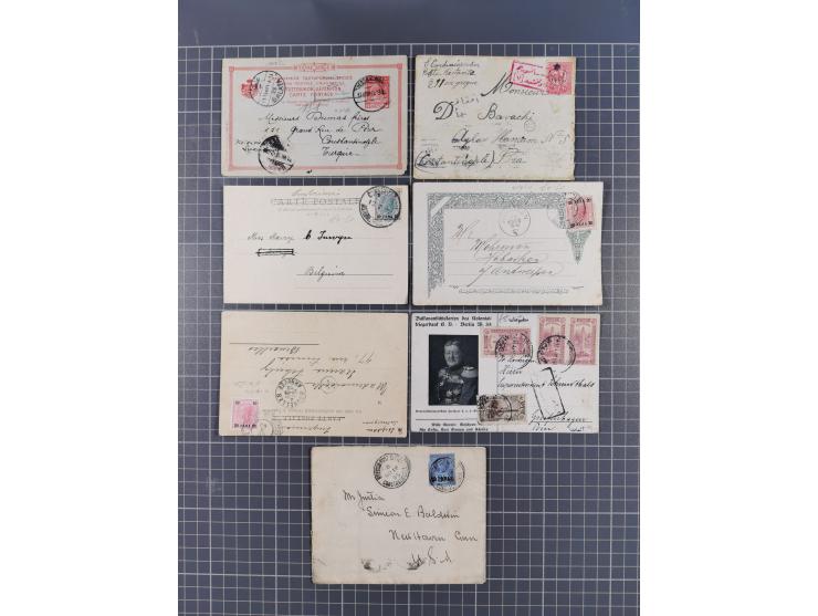 1900/24, 24 covers &amp; cards including P.O. abroad, Cavalla, Salonique, Levant P.O., censors, registered and incoming mail,