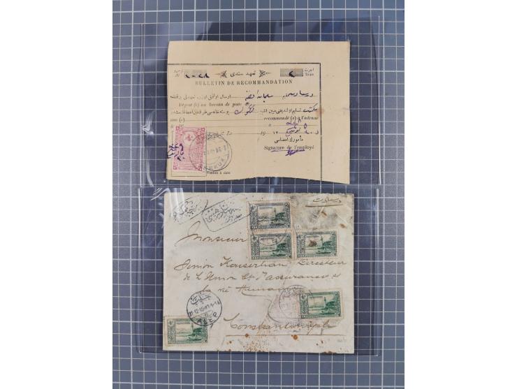1848/1916, 23 envelopes &amp; cards including lost territories of Ottoman Empire, good cancellations, Pirlepe, Cerkes, Ayvali