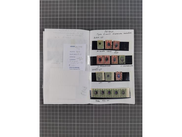 1918/20, Ukraine Tridents, over 100 unused and used stamps, including some multiples, with a fine choice of local overprints 