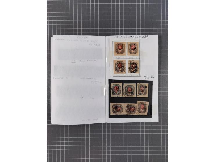 1918/20, Ukraine Tridents, over 100 unused and used stamps, including some multiples, with a fine choice of local overprints 