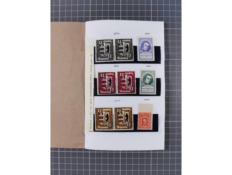 1918/47 (ca.), eclectic group including Vienna printings and Regensburg camp issues, also noted Shagiv and Tridents, some bet