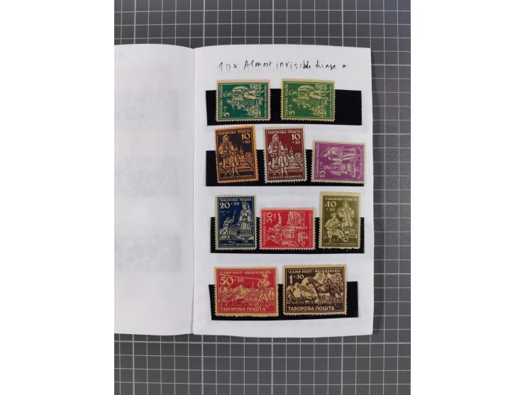 1918/47 (ca.), eclectic group including Vienna printings and Regensburg camp issues, also noted Shagiv and Tridents, some bet