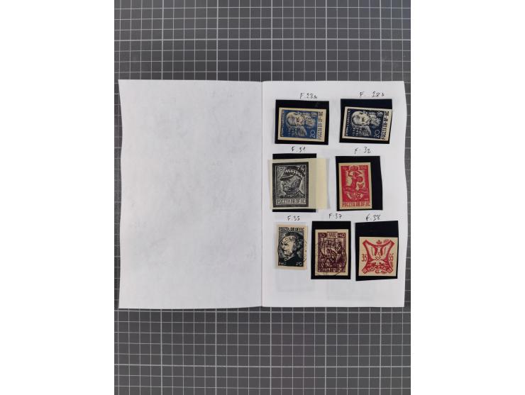 1942/44, ungebrauchte/gestempelte Sammlung mit Doubletten, dabei bessere Stücke mit u.a. Fischer-Nr. 15 auf kleinformatiger W