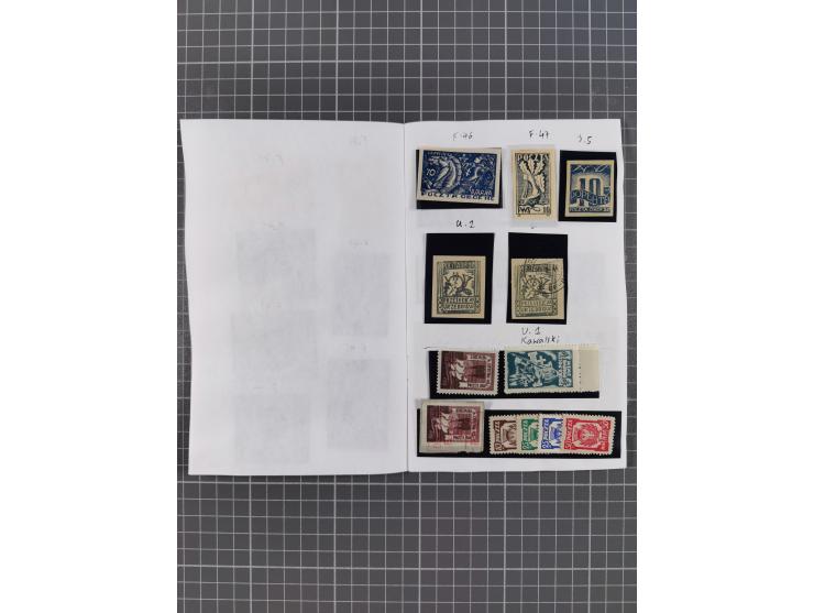 1942/44, ungebrauchte/gestempelte Sammlung mit Doubletten, dabei bessere Stücke mit u.a. Fischer-Nr. 15 auf kleinformatiger W