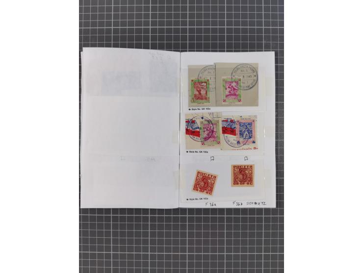 1942/44, ungebrauchte/gestempelte Sammlung mit Doubletten, dabei bessere Stücke mit u.a. Fischer-Nr. 15 auf kleinformatiger W