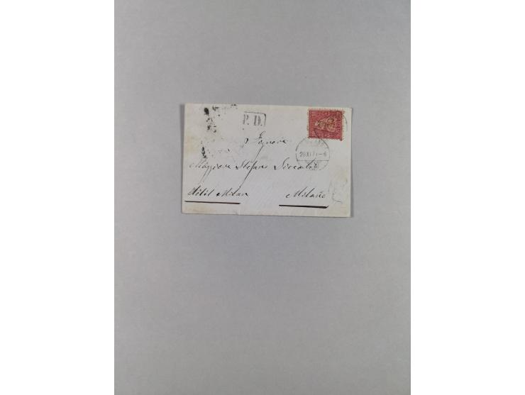 1810/80 (ca.), kleine Partie mit über 50 Briefen und Ganzsachen, dabei viele Grenzrayon-Belege mit auch Drucksachen und 2.Gew