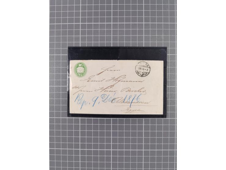 1810/80 (ca.), kleine Partie mit über 50 Briefen und Ganzsachen, dabei viele Grenzrayon-Belege mit auch Drucksachen und 2.Gew