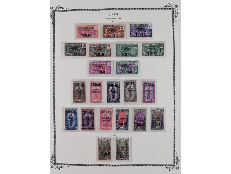 1922/33, Collection on five Scott Album leaves, mint never hinged, including postage due stamps, very fine