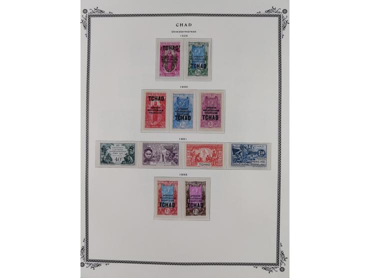 1922/33, Collection on five Scott Album leaves, mint never hinged, including postage due stamps, very fine