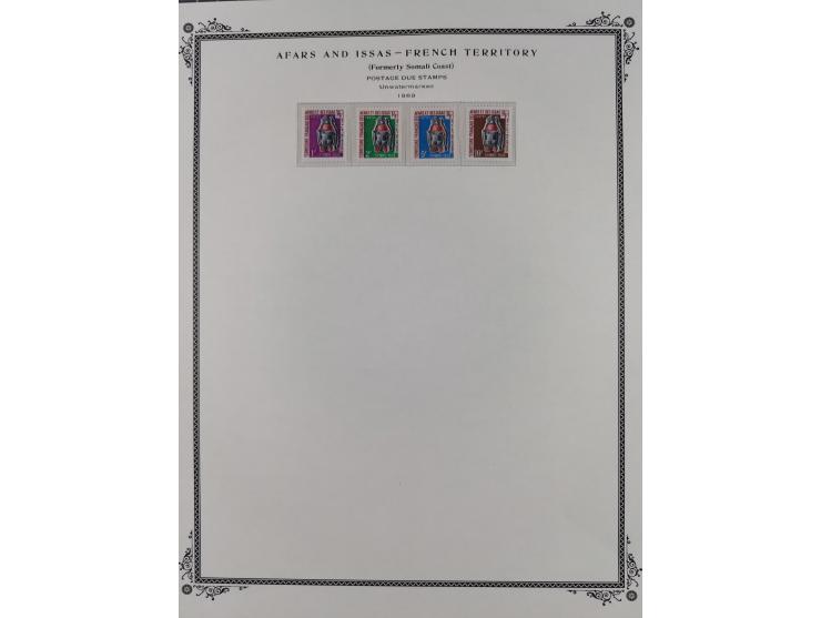 1967/78, Collection on 20 Scott Album leaves, mint never hinged, including postage due stamps, very fine