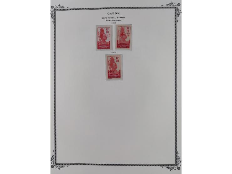 1886/1933, Collection on nine Scott Album leaves, unused and mint never hinged, including postage due stamps, additional few 