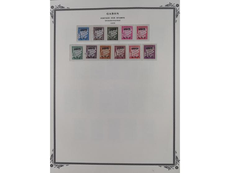 1886/1933, Collection on nine Scott Album leaves, unused and mint never hinged, including postage due stamps, additional few 