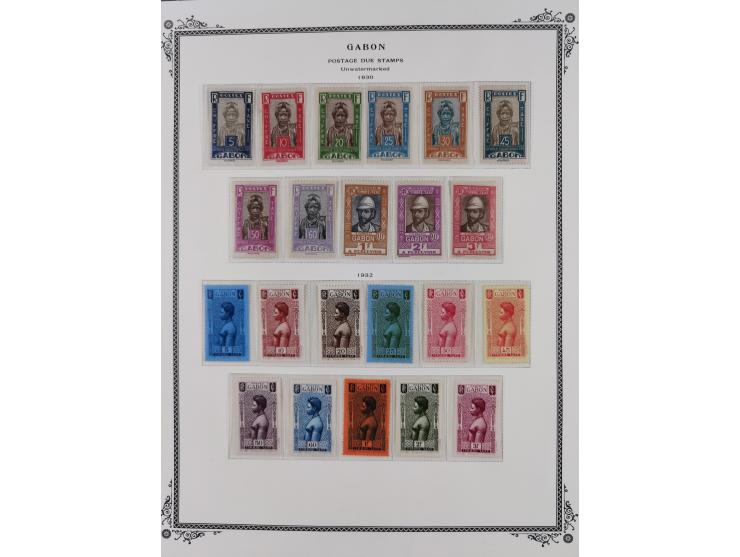 1886/1933, Collection on nine Scott Album leaves, unused and mint never hinged, including postage due stamps, additional few 