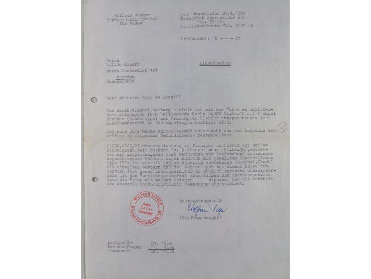 1850/72 (ca.), interessante Stempelsammlung auf Marken, Briefstücken und Briefen, dabei blaue und rote Nummernstempel, Fremde