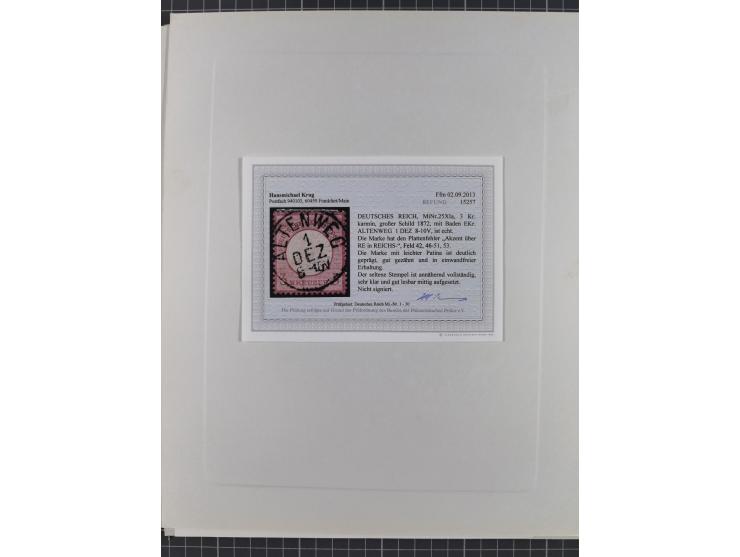 1850/72 (ca.), interessante Stempelsammlung auf Marken, Briefstücken und Briefen, dabei blaue und rote Nummernstempel, Fremde