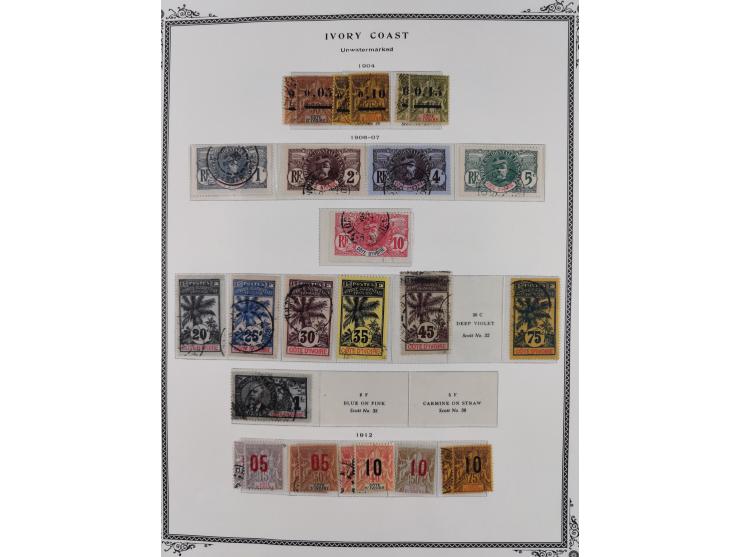 1892/1933, Collection on 17 Scott Album leaves, unused and mint never hinged, from 1913 mainly complete, &nbsp;including post