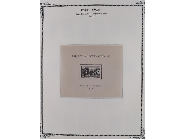 1892/1933, Collection on 17 Scott Album leaves, unused and mint never hinged, from 1913 mainly complete, &nbsp;including post