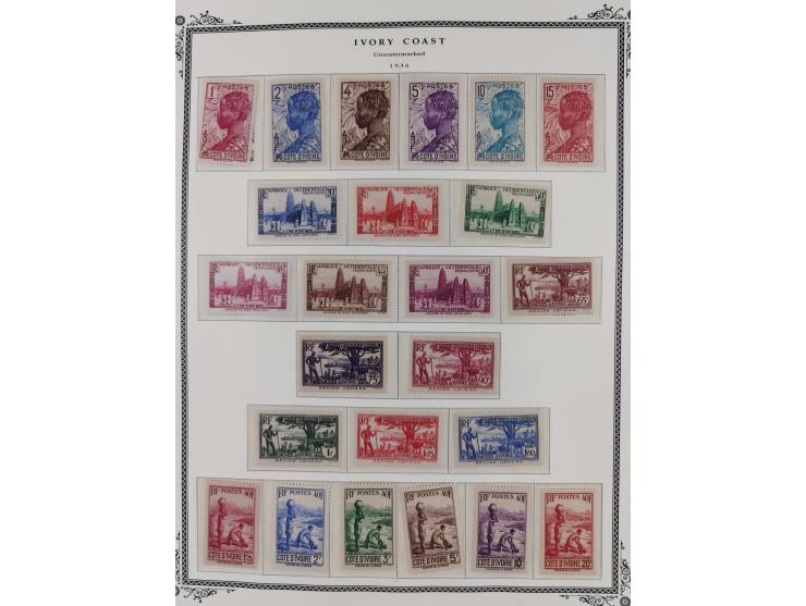 1892/1933, Collection on 17 Scott Album leaves, unused and mint never hinged, from 1913 mainly complete, &nbsp;including post