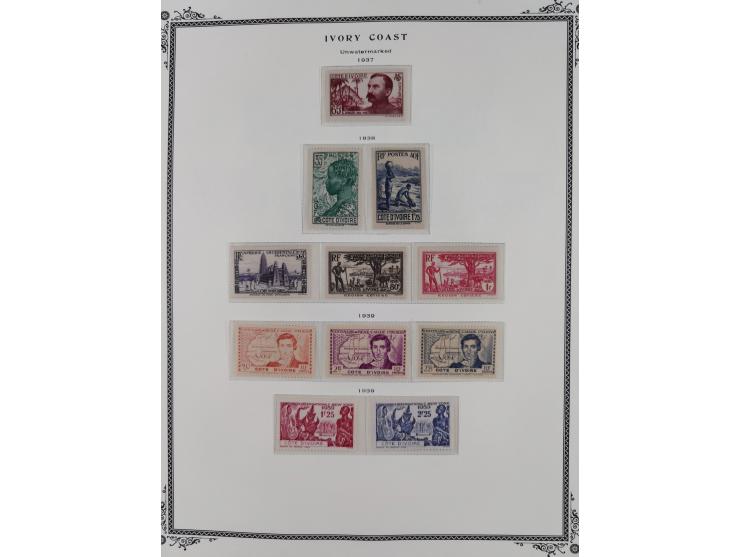 1892/1933, Collection on 17 Scott Album leaves, unused and mint never hinged, from 1913 mainly complete, &nbsp;including post