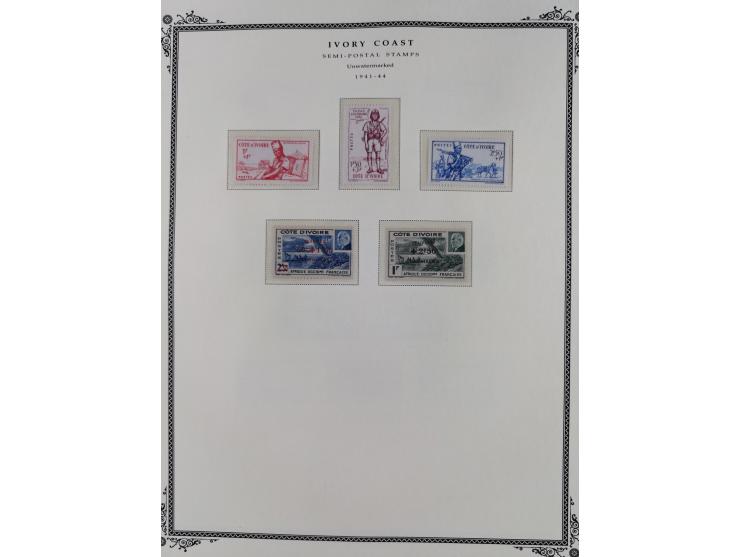 1892/1933, Collection on 17 Scott Album leaves, unused and mint never hinged, from 1913 mainly complete, &nbsp;including post