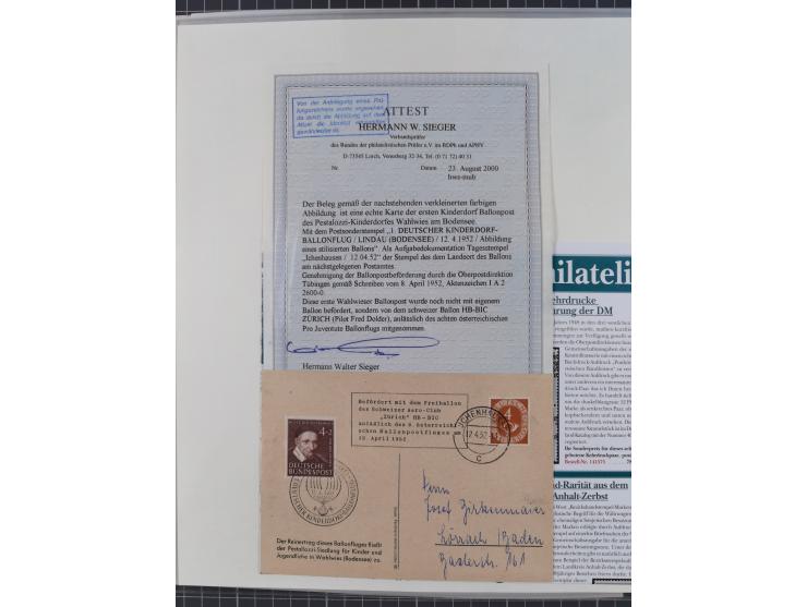 1800/1970 (ca.) interessante Material-Sammlung von etwa 250 Belegen und wenigen Marken, dabei u.a. Dt. Reich Ersttagsstempel 