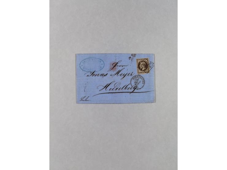 1800/1970 (ca.) interessante Material-Sammlung von etwa 250 Belegen und wenigen Marken, dabei u.a. Dt. Reich Ersttagsstempel 