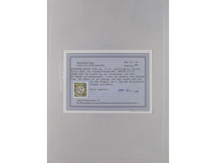 1800/1970 (ca.) interessante Material-Sammlung von etwa 250 Belegen und wenigen Marken, dabei u.a. Dt. Reich Ersttagsstempel 