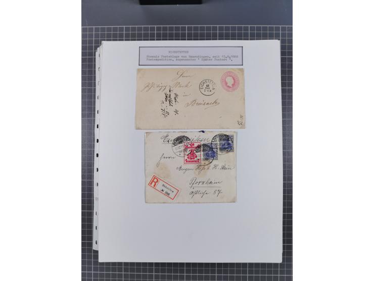 1800/1970 (ca.), HEIMATGESCHICHTE BADENS, umfangreiche Materialsammlung, teils ausstellungsmäßig aufgezogen, mit einigen hund