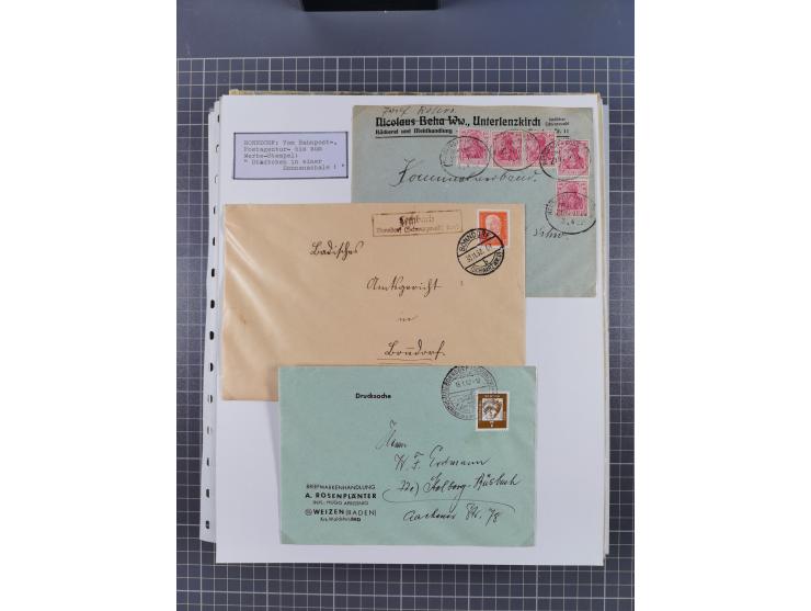 1800/1970 (ca.), HEIMATGESCHICHTE BADENS, umfangreiche Materialsammlung, teils ausstellungsmäßig aufgezogen, mit einigen hund