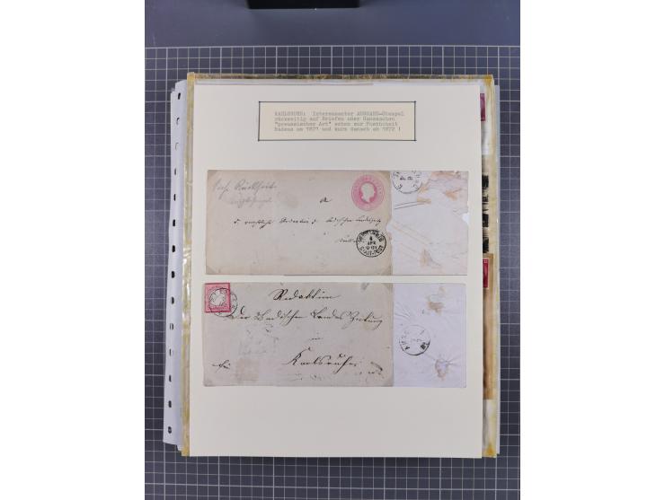 1800/1970 (ca.), HEIMATGESCHICHTE BADENS, umfangreiche Materialsammlung, teils ausstellungsmäßig aufgezogen, mit einigen hund