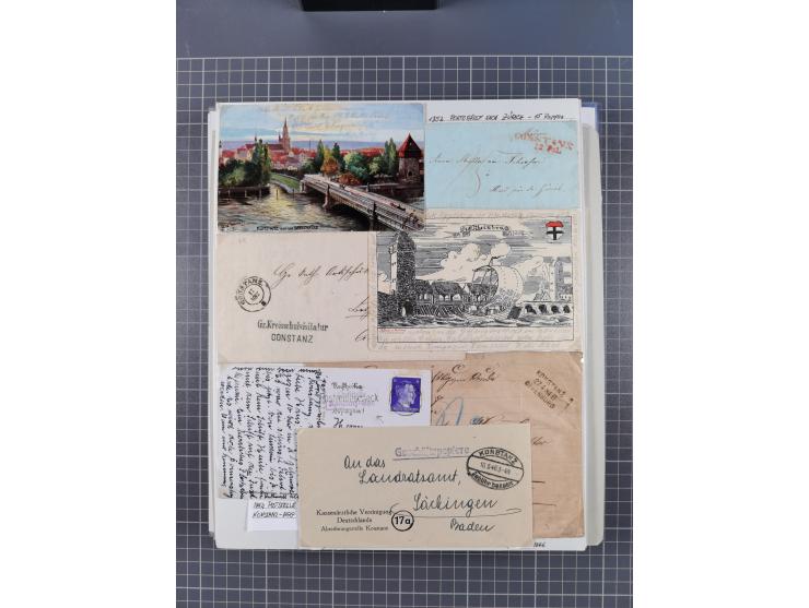 1800/1970 (ca.), HEIMATGESCHICHTE BADENS, umfangreiche Materialsammlung, teils ausstellungsmäßig aufgezogen, mit einigen hund