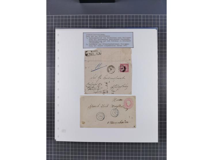 1800/1970 (ca.), HEIMATGESCHICHTE BADENS, umfangreiche Materialsammlung, teils ausstellungsmäßig aufgezogen, mit einigen hund