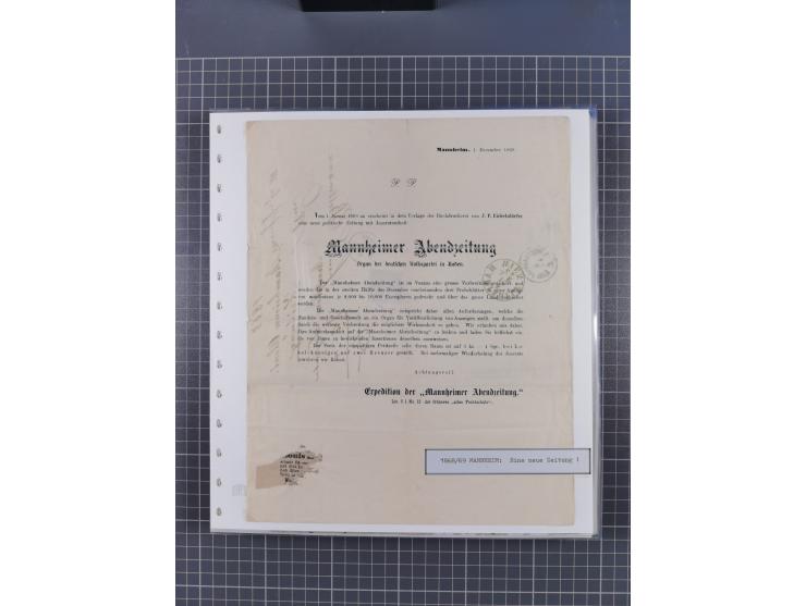 1800/1970 (ca.), HEIMATGESCHICHTE BADENS, umfangreiche Materialsammlung, teils ausstellungsmäßig aufgezogen, mit einigen hund