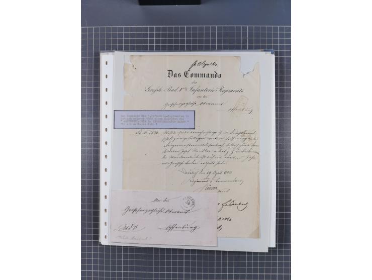 1800/1970 (ca.), HEIMATGESCHICHTE BADENS, umfangreiche Materialsammlung, teils ausstellungsmäßig aufgezogen, mit einigen hund