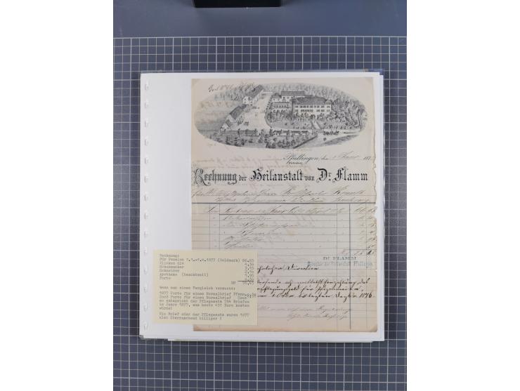 1800/1970 (ca.), HEIMATGESCHICHTE BADENS, umfangreiche Materialsammlung, teils ausstellungsmäßig aufgezogen, mit einigen hund