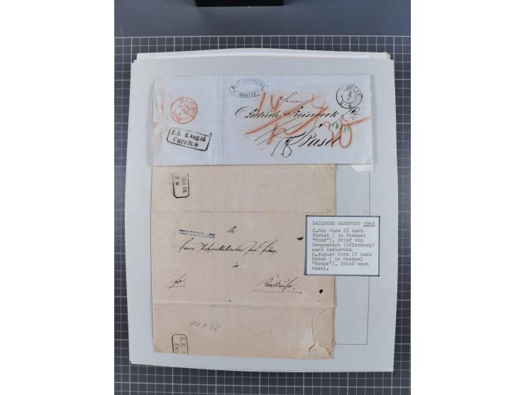 1800/1970 (ca.), HEIMATGESCHICHTE BADENS, umfangreiche Materialsammlung, teils ausstellungsmäßig aufgezogen, mit einigen hund