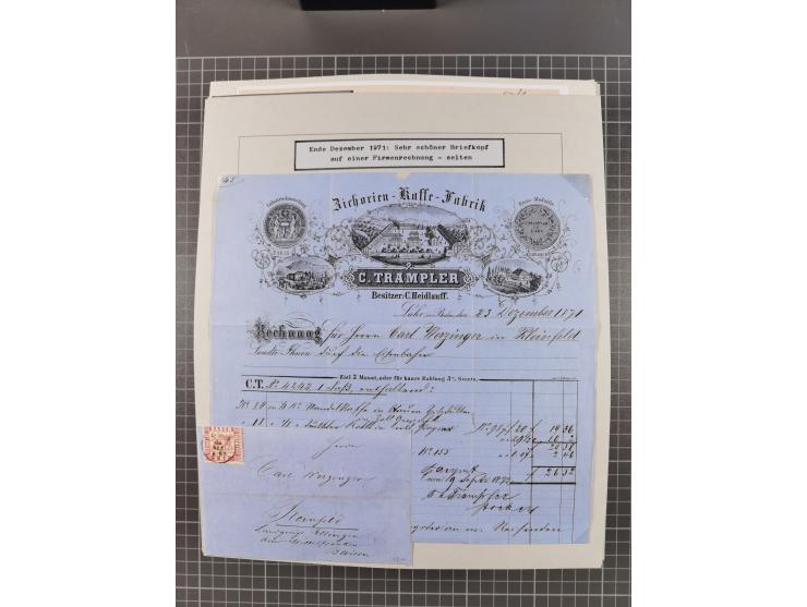 1800/1970 (ca.), HEIMATGESCHICHTE BADENS, umfangreiche Materialsammlung, teils ausstellungsmäßig aufgezogen, mit einigen hund