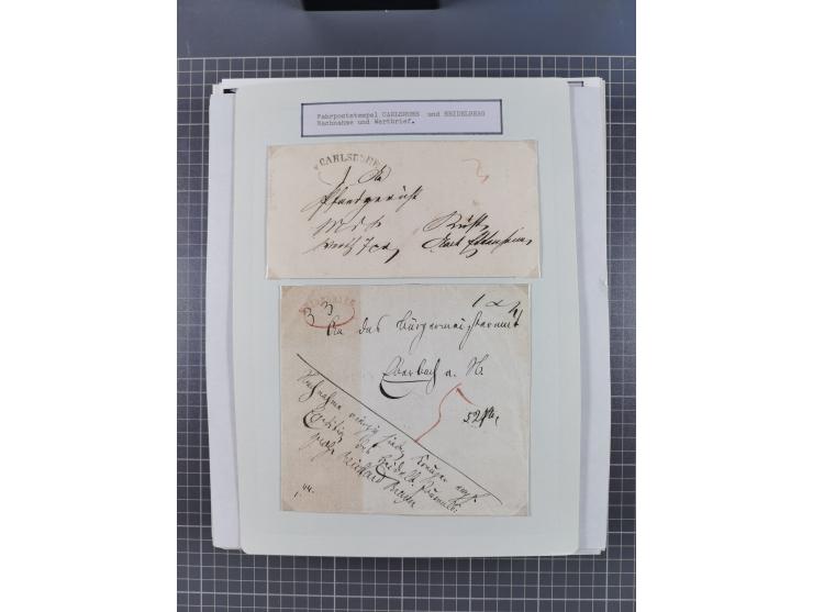 1800/1970 (ca.), HEIMATGESCHICHTE BADENS, umfangreiche Materialsammlung, teils ausstellungsmäßig aufgezogen, mit einigen hund